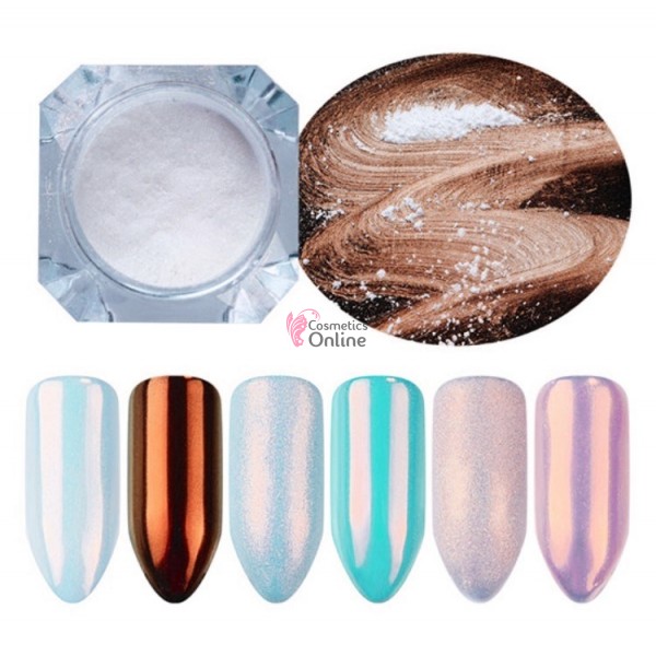 Pigment Mermaid Shining Effect Born Pretty pentru unghii 2gr Cod MS05 Red